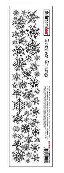 Border Stamp - Falling Snowflakes