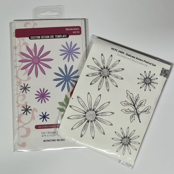 Stamp/Die Combo - Delicate Asters