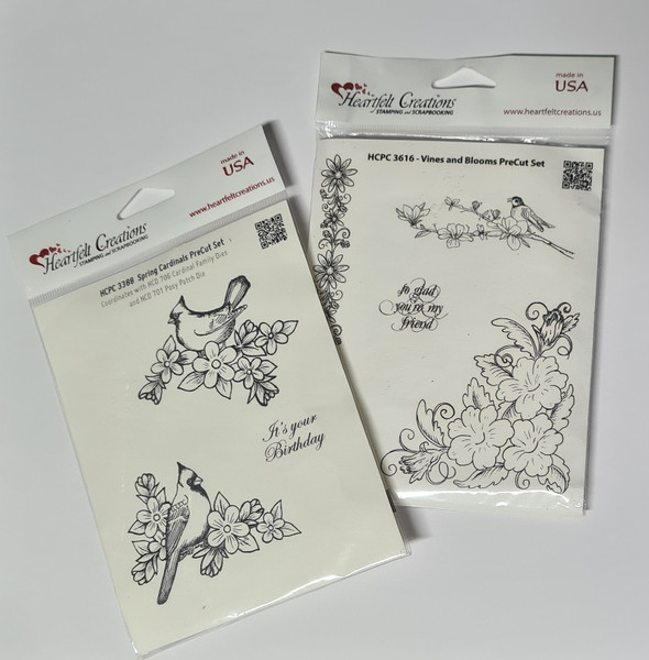 Stamp Combo - Vines, Blooms and Spring Cardinal