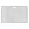 clear vinyl prox card holder with slot at top horizontal orientation