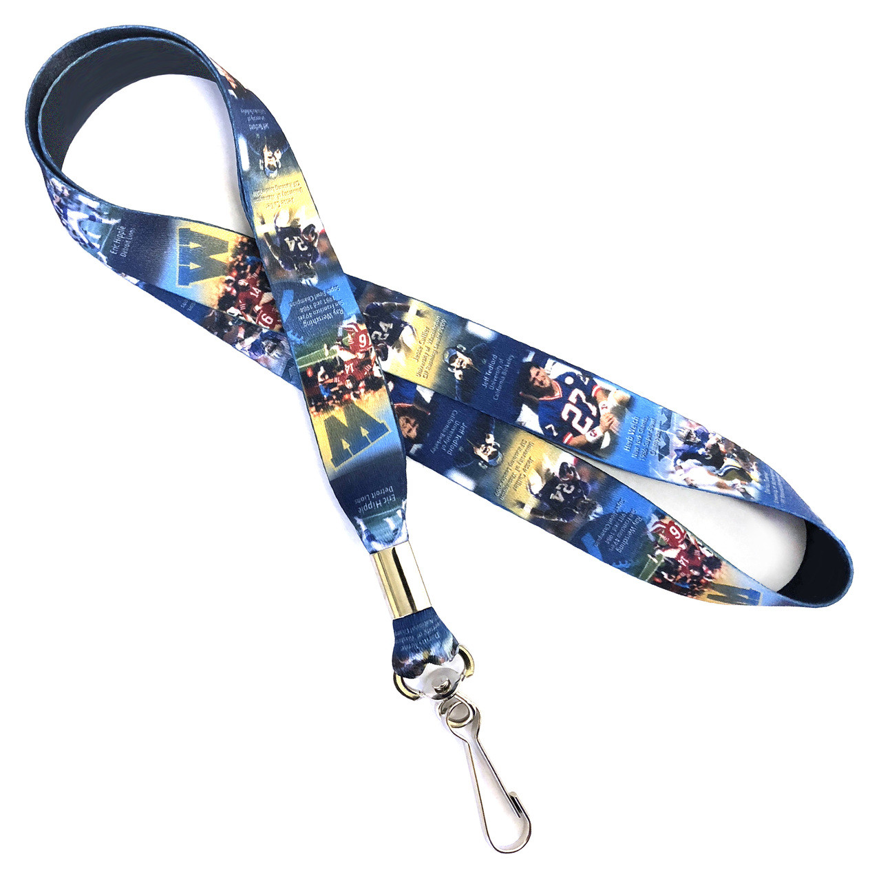 Lanyard - Non-breakaway Deluxe Print - 3/4in (0.75in / 19mm) - Steel Swivel  J Hook