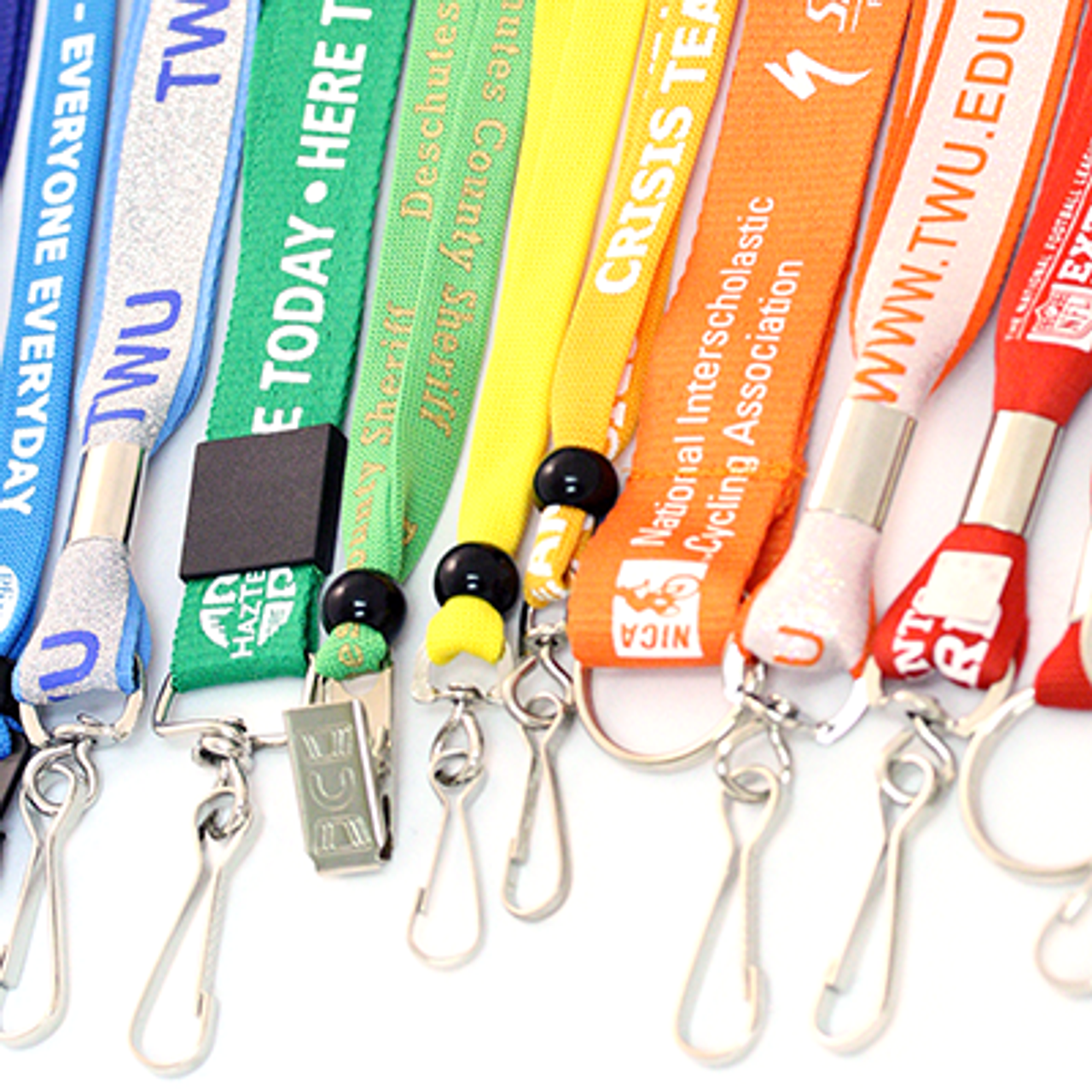 One Color Screen-Printed Lanyard 