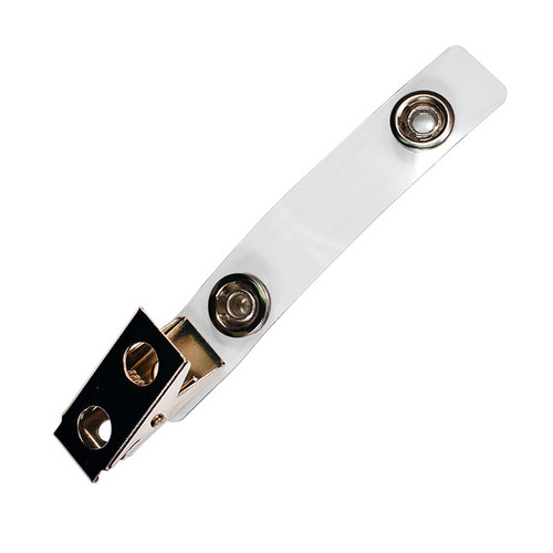 clear vinyl strap clip vsc badge clip