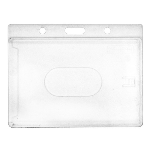 Holder-Rigid-Dual Card Holder-Vert-Top Load-Clear: OUTER- 2.26in X 3.62in  INSERT- 2.12in X 3.37in 