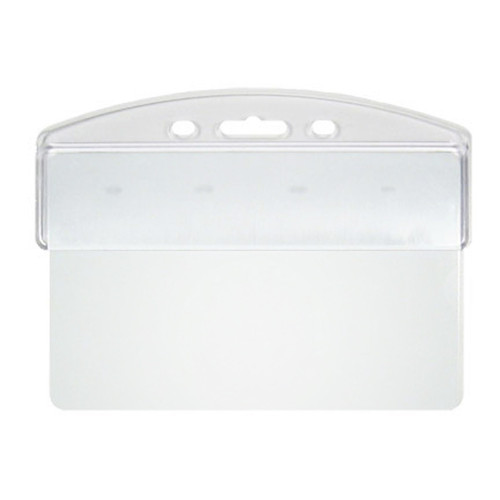 Holder-Rigid-Dual Card Holder-Vert-Top Load-Clear: OUTER- 2.26in X 3.62in  INSERT- 2.12in X 3.37in 