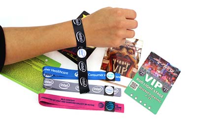 image of rfid wristbands made from fabric for events