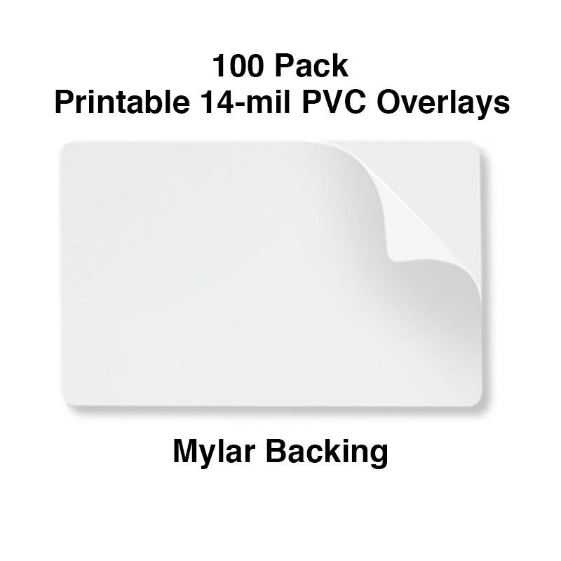 PVC Overlay - CR80 - 10Mil - 14 Mil Mylar Peel Off - idshop.com