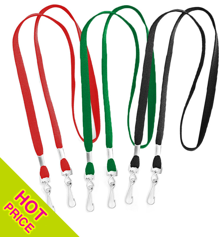 Retractable Keyring Reel, Lanyard Neck Strap And Badge Card Pass Holder Trio Pack For Neck Passes ID Card Green