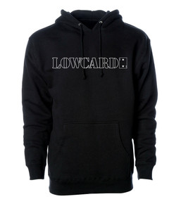 Black Pullover "Lined" Sweatshirt 