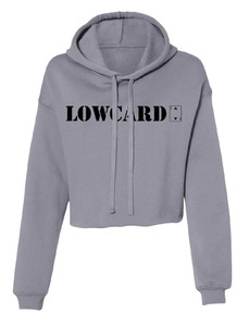 Woman's Crop Hoodie - Grey