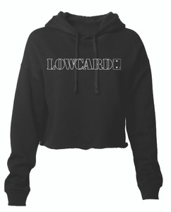 Women's Black Crop Hoodie