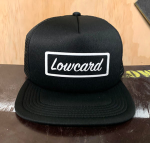 The Shop Hat - All Black Hat With White Print