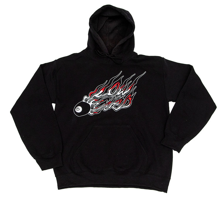 8 Ball Hoodie (Black) Design by Syren Bier.