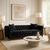 Luxury black velvet Chesterfield sofa with deep tufting, custom wooden legs, and plush seating — premium handcrafted furniture by Fashion Forward Furniture