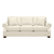 Luxury customizable cream linen sofa with rolled arms, handcrafted design, and plush seating Montecito Elegance Sofa by Fashion Forward Furniture
