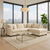 luxury cream sectional sofa, customizable chaise sofa, modern L-shaped sectional, Fashion Forward Furniture, high-end living room sofa, cream fabric sofa, premium sectional couch