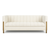 Chateau Ivory Channel SofaIvory channel-quilted modern sofa with solid wood legs, luxury contemporary seating for living rooms, hotels, and designer spaces