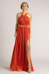 Velvet Multiway Infinity Dress in Coral Velvet Multiway Infinity Dress in Coral
