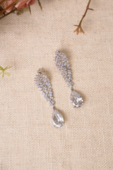 Lydia Crystal CZ Bridal Earrings Lydia Crystal CZ Bridal Earrings