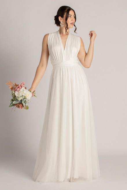 Tulle Overlay Skirt For Classic Multiway Dress in Ivory Tulle Overlay Skirt For Classic Multiway Dress in Ivory