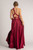 Luxe Satin Ballgown Multiway Infinity Dress in Burgundy
