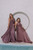 Luxe Satin Ballgown Multiway Infinity Dress in Dusty Mauve