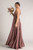 Luxe Satin Ballgown Multiway Infinity Dress in Dusty Mauve