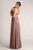 Luxe Satin Ballgown Multiway Infinity Dress in Dusty Mauve