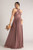 Luxe Satin Ballgown Multiway Infinity Dress in Dusty Mauve