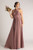 Luxe Satin Ballgown Multiway Infinity Dress in Dusty Mauve
