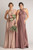 Luxe Satin Ballgown Multiway Infinity Dress in Dusty Mauve
