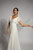 Louise Lace Sleeved Boho Wedding Dress in white