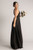 Luxe Satin Ballgown Multiway Infinity Dress in Black