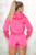 Fuschia Plain Wind Runner Short Set (Plain Rave Set)