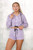 Lilac Plain Wind Runner Short Set (Plain Rave Set)