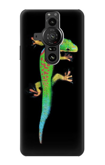 W0125 Green Madagascan Gecko Case Cover Custodia e Flip Case per Sony Xperia Pro-I