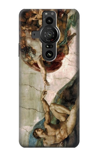 W0179 Michelangelo Creation of Adam Case Cover Custodia e Flip Case per Sony Xperia Pro-I W0179 Michelangelo Creation of Adam Case Cover Custodia e Flip Case per Sony Xperia Pro-I