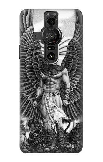 W1235 Aztec Warrior Case Cover Custodia e Flip Case per Sony Xperia Pro-I