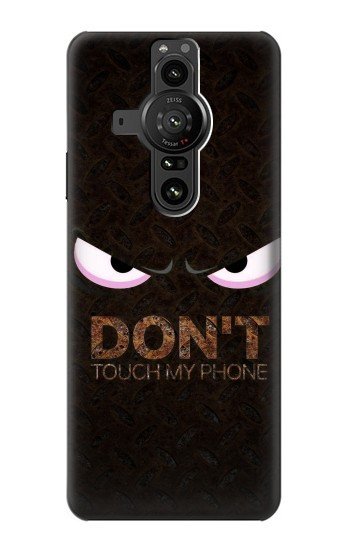 W3412 Do Not Touch My Phone Case Cover Custodia e Flip Case per Sony Xperia Pro-I