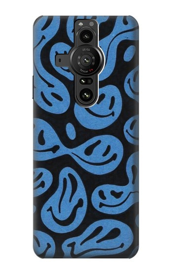 W3679 Cute Ghost Pattern Case Cover Custodia e Flip Case per Sony Xperia Pro-I
