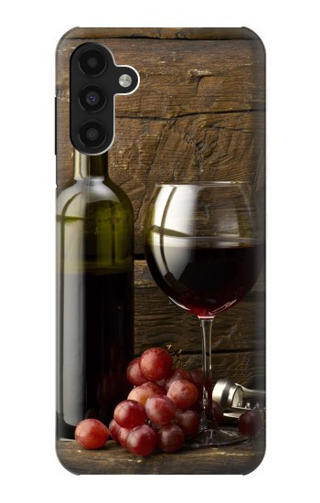 W1316 Grapes Bottle and Glass of Red Wine Case Cover Custodia e Flip Case per Samsung Galaxy A13 4G
