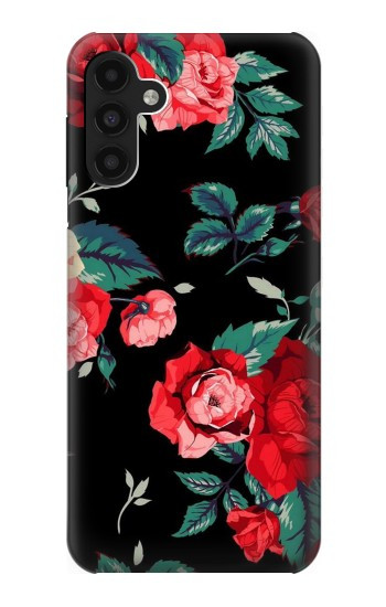 W3112 Rose Floral Pattern Black Case Cover Custodia e Flip Case per Samsung Galaxy A13 4G W3112 Rose Floral Pattern Black Case Cover Custodia e Flip Case per Samsung Galaxy A13 4G