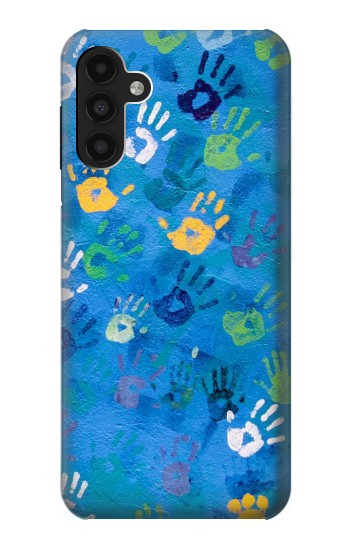W3403 Hand Print Case Cover Custodia e Flip Case per Samsung Galaxy A13 4G