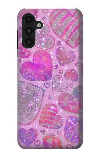W3710 Pink Love Heart Case Cover Custodia e Flip Case per Samsung Galaxy A13 4G