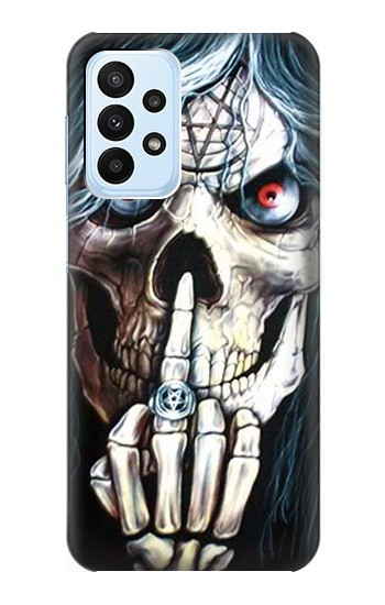 W0222 Skull Pentagram Case Cover Custodia e Flip Case per Samsung Galaxy A23