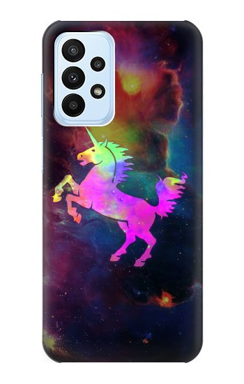 W2486 Rainbow Unicorn Nebula Space Case Cover Custodia e Flip Case per Samsung Galaxy A23