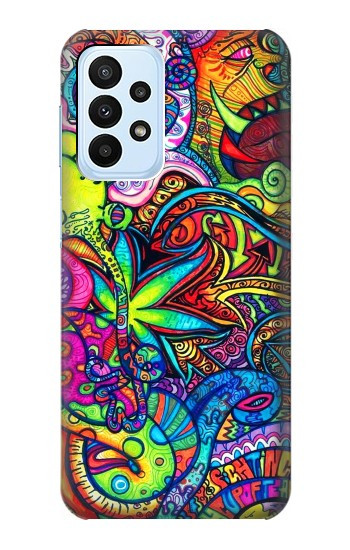 W3255 Colorful Art Pattern Case Cover Custodia e Flip Case per Samsung Galaxy A23