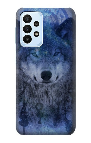 W3410 Wolf Dream Catcher Case Cover Custodia e Flip Case per Samsung Galaxy A23