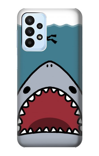 W3825 Cartoon Shark Sea Diving Case Cover Custodia e Flip Case per Samsung Galaxy A23