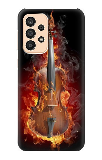 W0864 Fire Violin Case Cover Custodia e Flip Case per Samsung Galaxy A33 5G